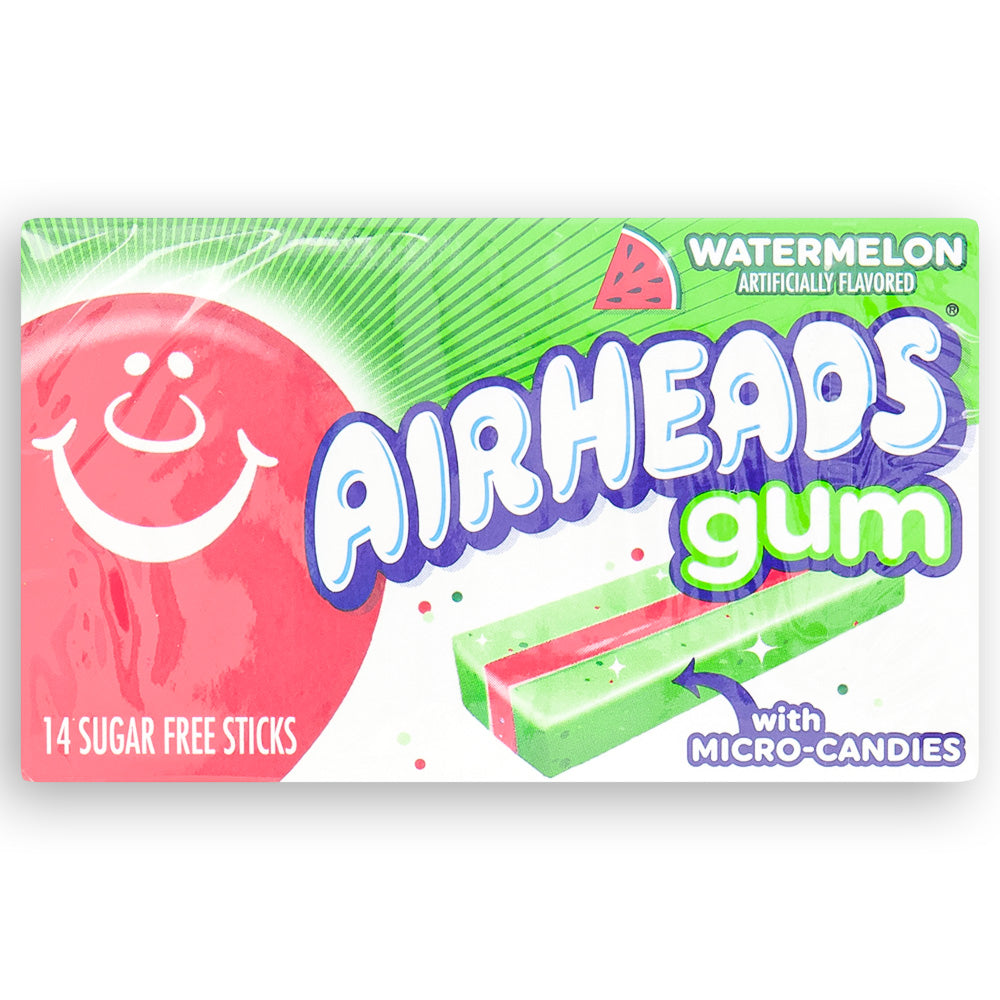 AirHeads Gum Watermelon 14 Sticks - 12 Pack