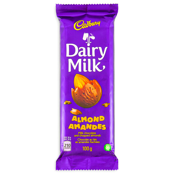 Cadbury Dairy Milk Almond Bar 100g - 24 Pack