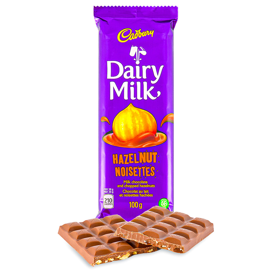 Cadbury Dairy Milk Hazelnut Bar 100g - 24 Pack