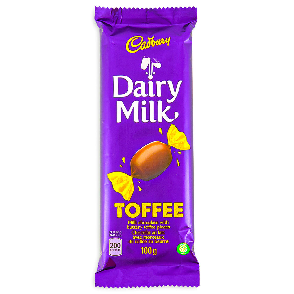 Cadbury Dairy Milk Toffee Bar 100g - 21 Pack