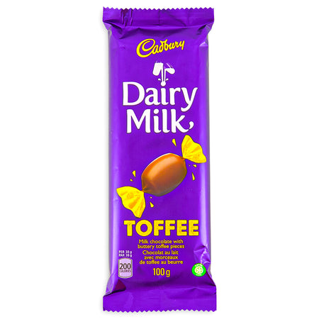 Cadbury Dairy Milk Toffee Bar 100g - 21 Pack