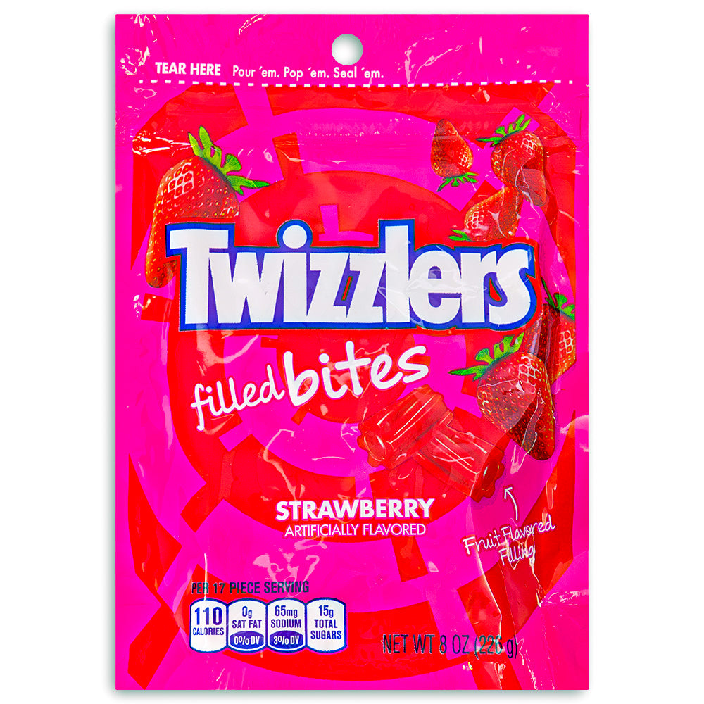 Twizzlers Strawberry Filled Bites 8oz - 9 Pack