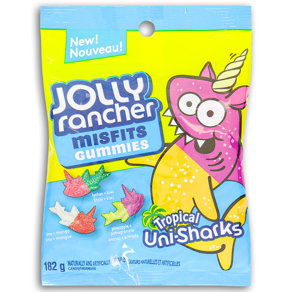 Jolly Rancher Misfits Gummies Tropical Uni-Sharks 182g - 10 Pack
