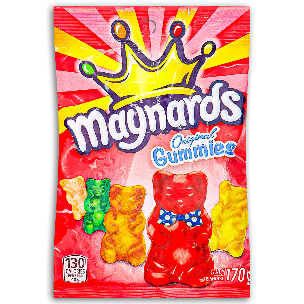 Maynards Original Gummies Candy 170g - 12 Pack Gummy Bear Candy