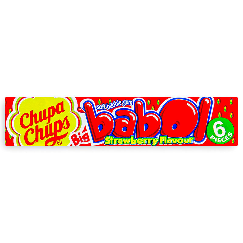 Chupa Chups Big Babol Bubble Gum Strawberry 27g - 20 Pack