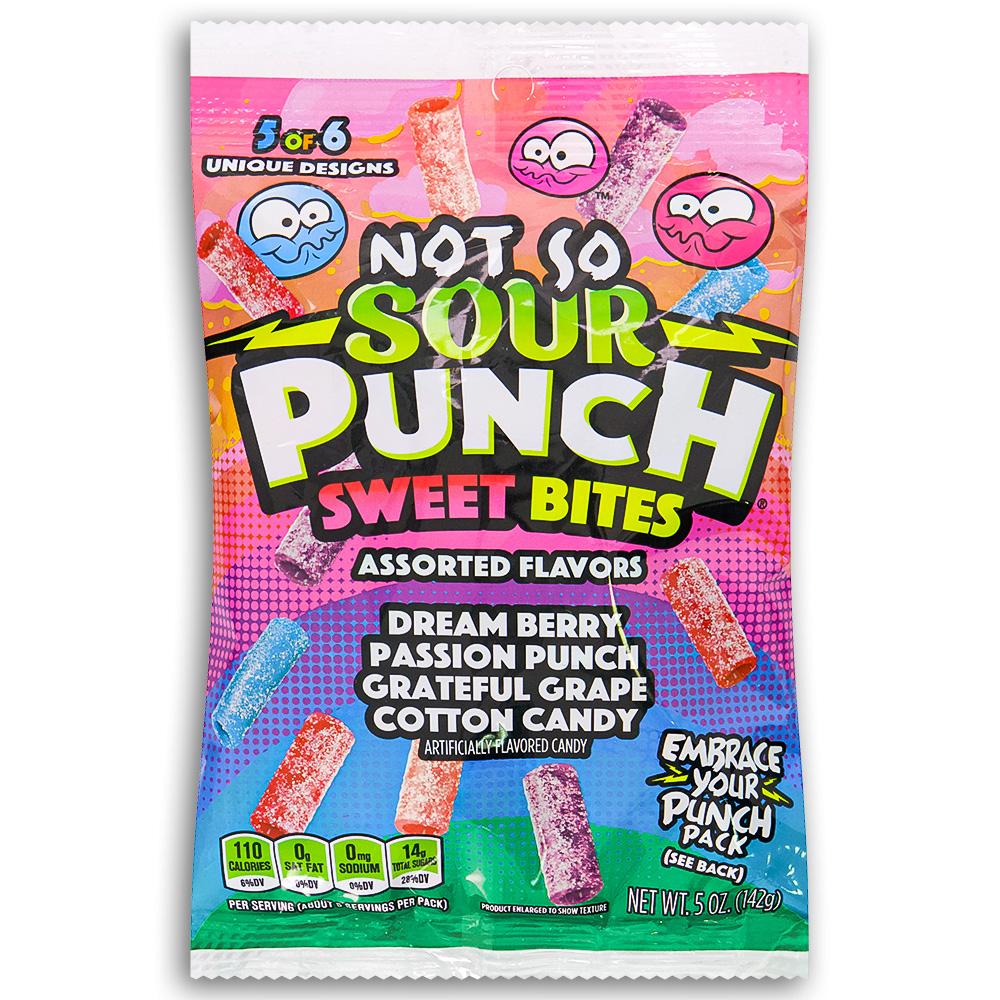 Sour Punch Sweet Bites Not So Sour 5oz  12 Pack