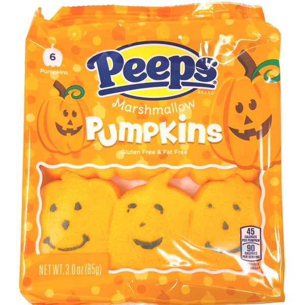 Halloween Peeps Marshmallow Pumpkins 3oz - 12 Pack