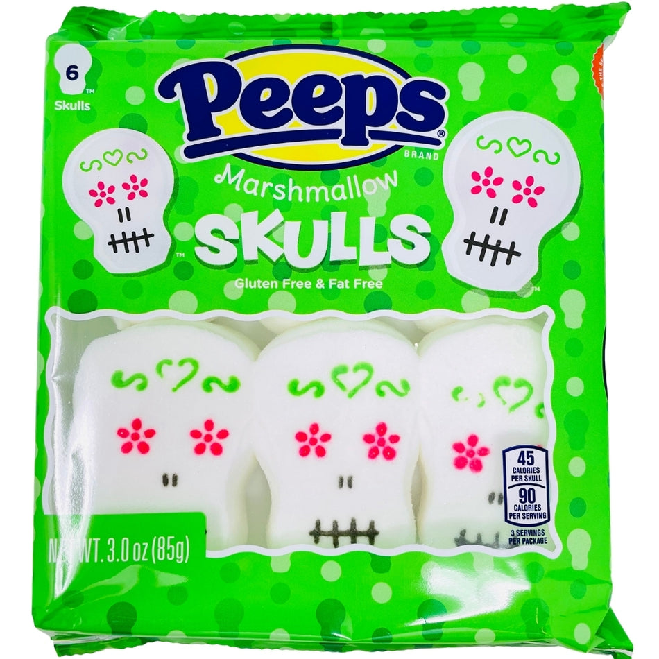 Halloween Peeps Marshmallow Skulls 3oz - 12 Pack