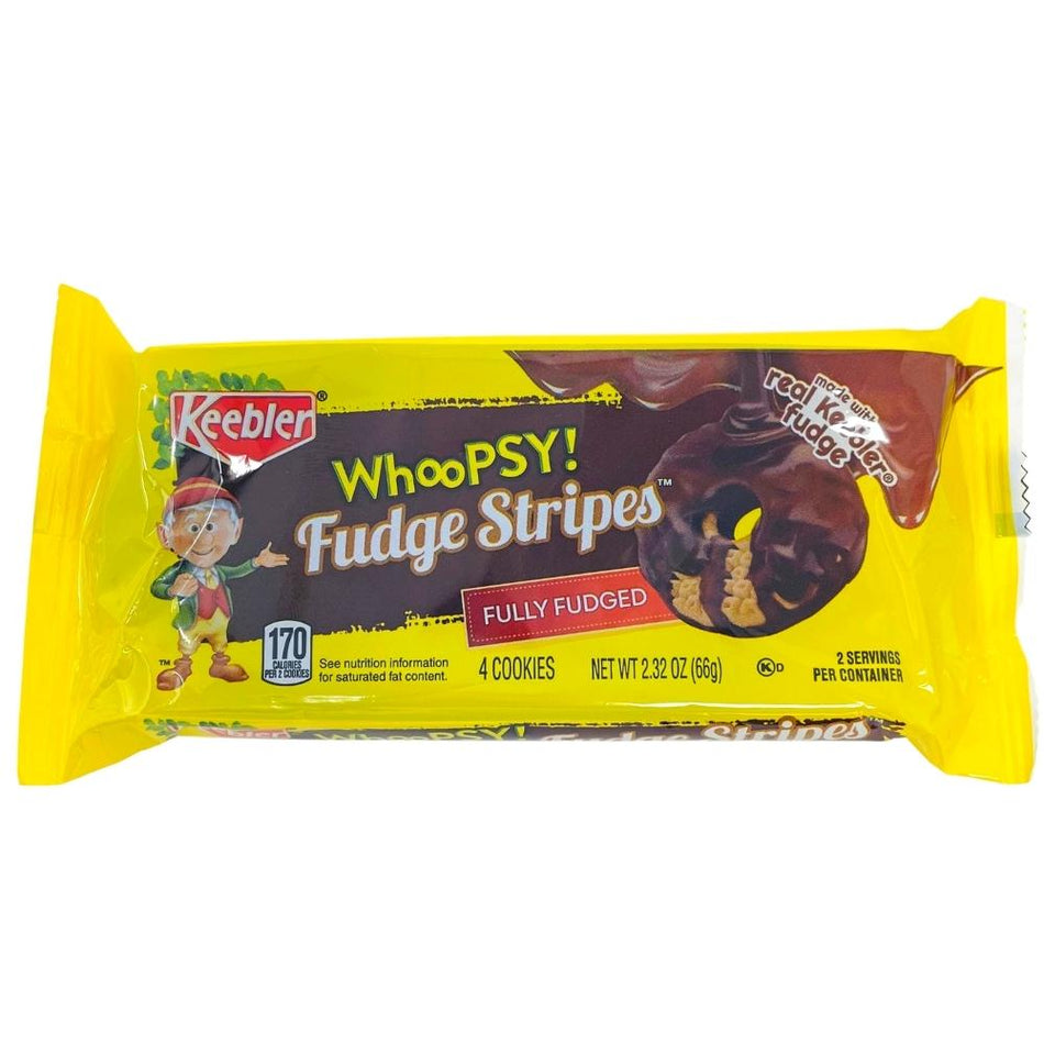 Keebler Whoopsy! Fudge Stripes Fully Fudged Cookies 2.32oz - 12 Pack