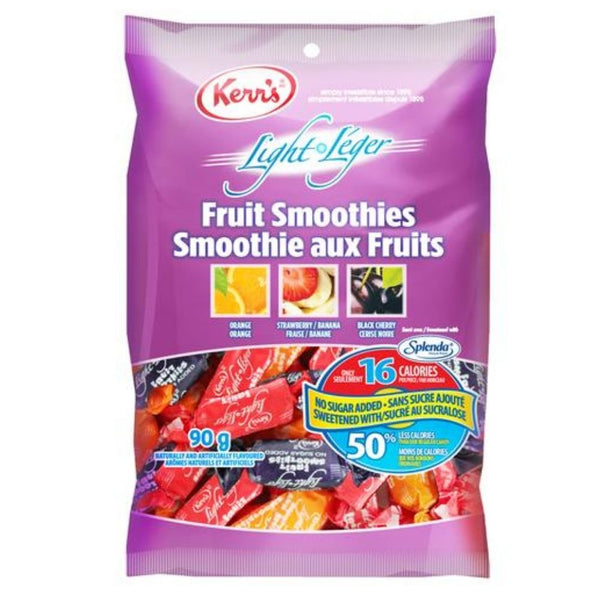 Kerr's Light Fruit Smoothies No Sugar Added 90g - 12 Pack