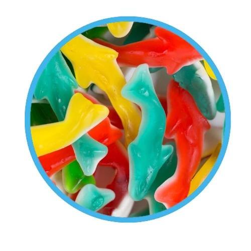 Kervan Sharks Assorted Gummy Candy 5 lbs 1 Bag