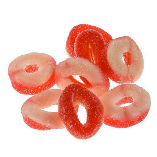 Kervan Gummi Strawberry Rings Bulk Candy-Halal Candies