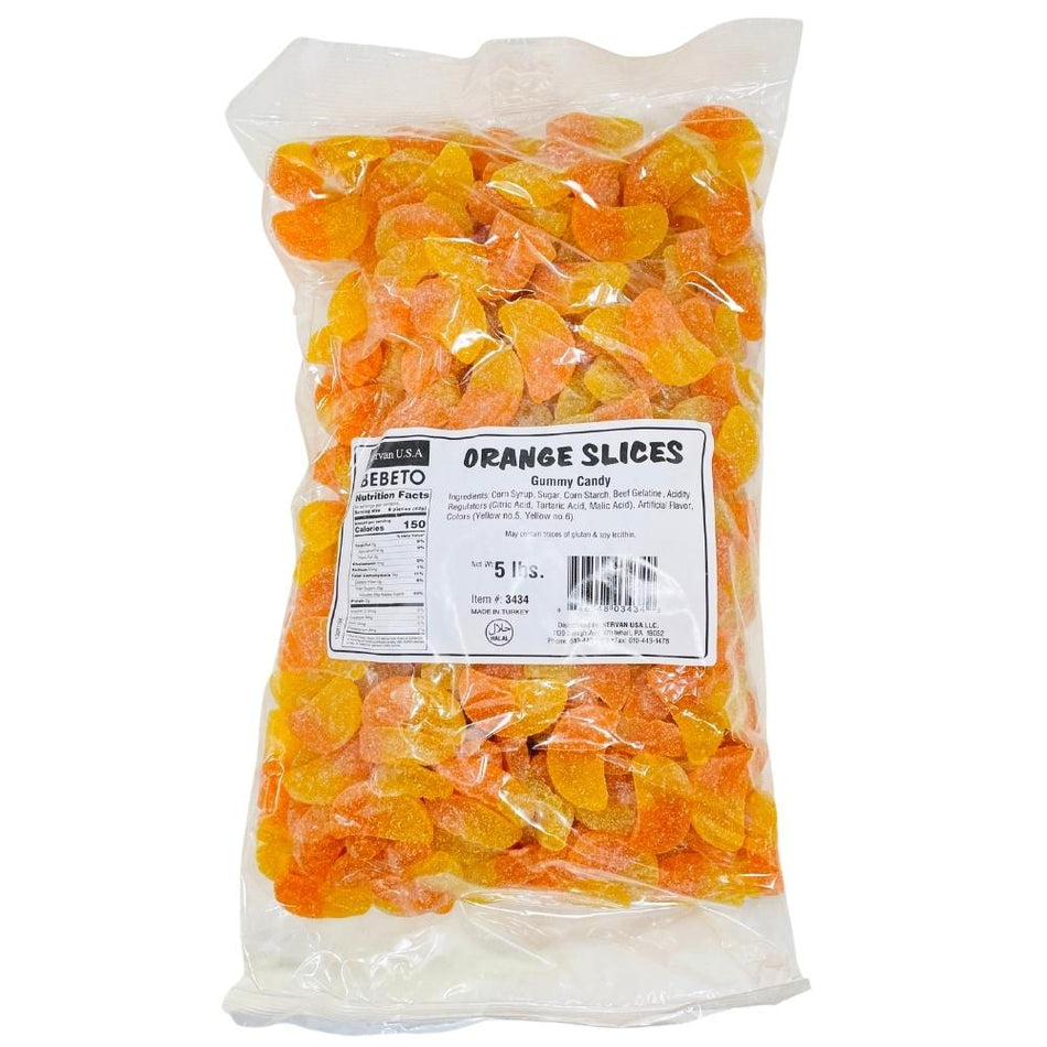 Kervan Sugared Orange Slice 5lbs - 1 Bag