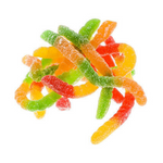 Kervan Sour Gummi Worms Bulk Candy-Halal Candy - Sour Gummy Worms