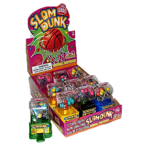 Kidsmania Slam Dunk Dubble Bubble Basketball Gumball Dispensers-Wholesale Candy