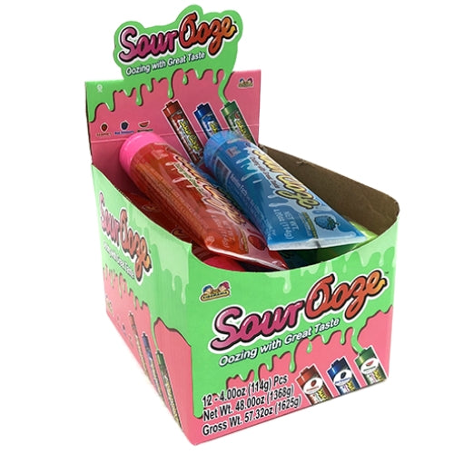 Kidsmania Sour Ooze Tube Candy Gel Sour Candy-12 CT