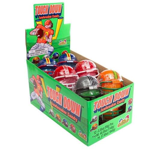 Kidsmania Touchdown Helmets with Sour Jawbreakers Candy