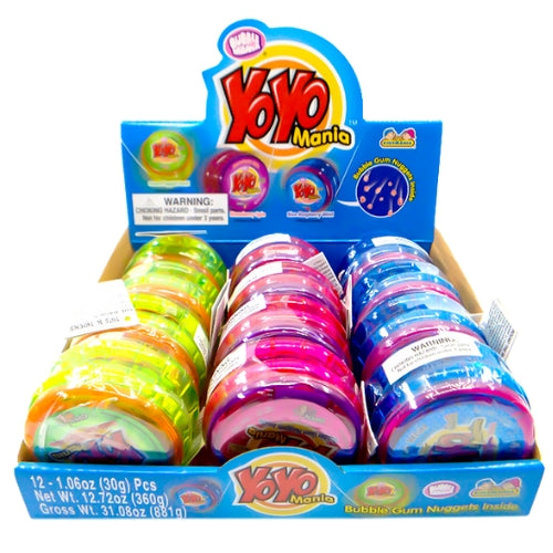 Kidsmania Yo Yo Mania with Bubble Gum Nuggets-Wholesale Candy