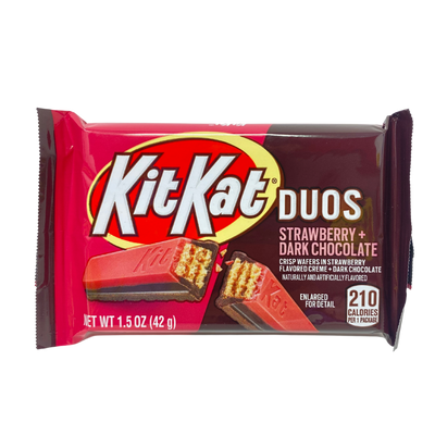 kit kat duos strawberry and dark chocolate new american hershey bar 24 pack candy wholesale iwholesalecandy.ca
