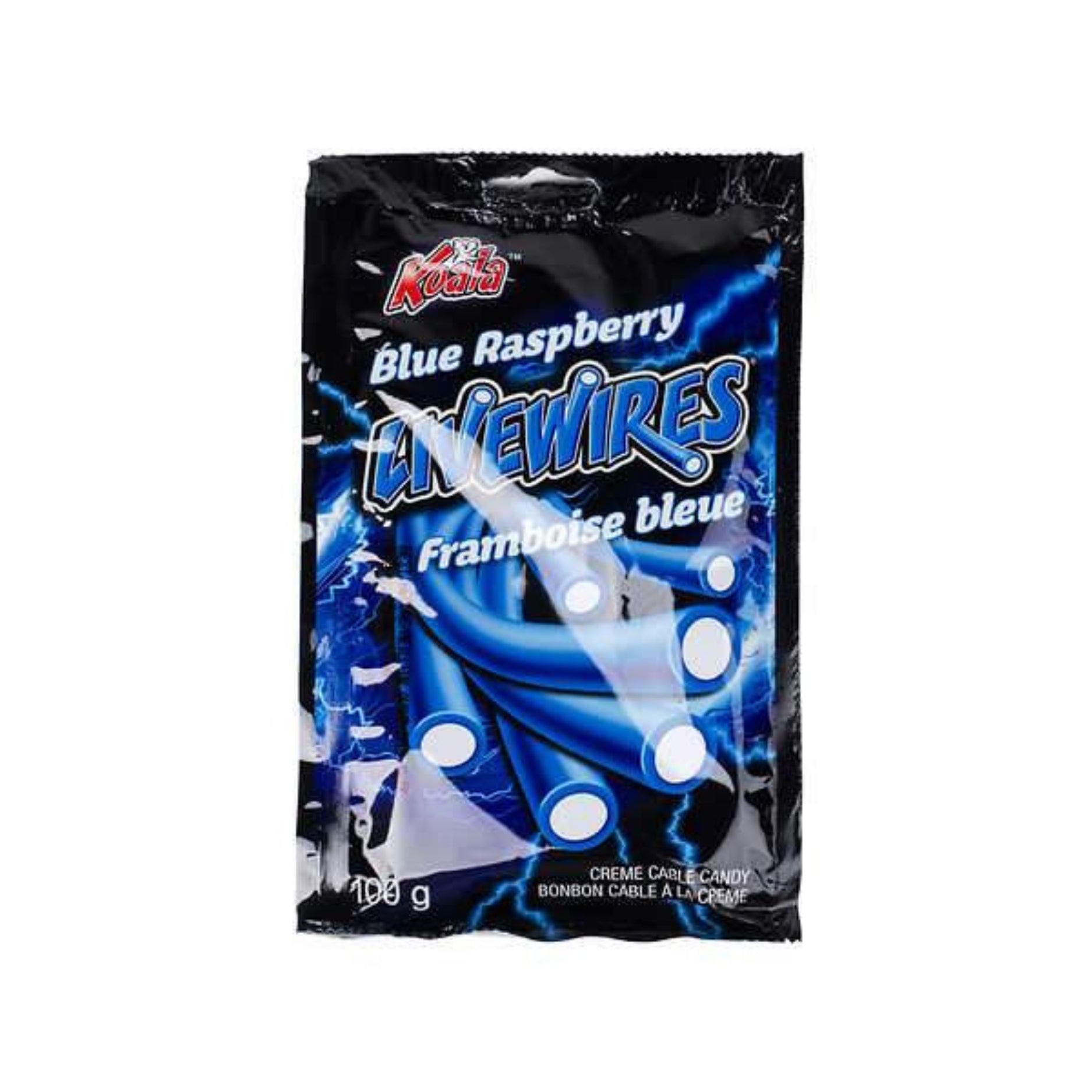 Koala Livewires Blue Raspberry Cream Cable Candy | iWholesaleCandy.ca