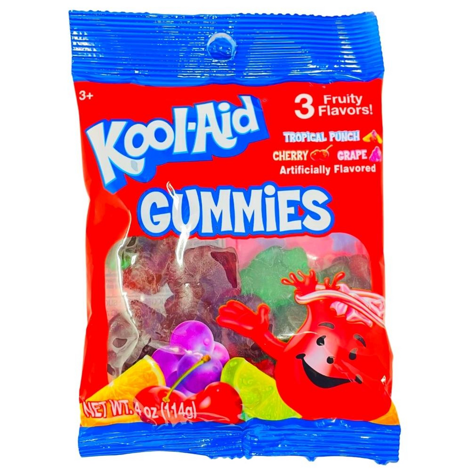 kool-aid gummies chewy gummy candy kool aid tropical punch cherry grape flavour candy wholesale iwholesalecandy.ca
