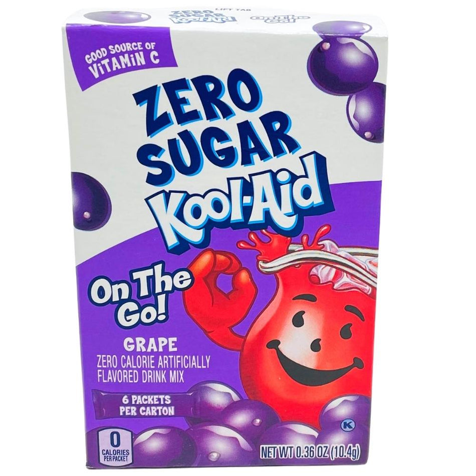 Kool-Aid Zero Sugar Grape On The Go - 12 Pack