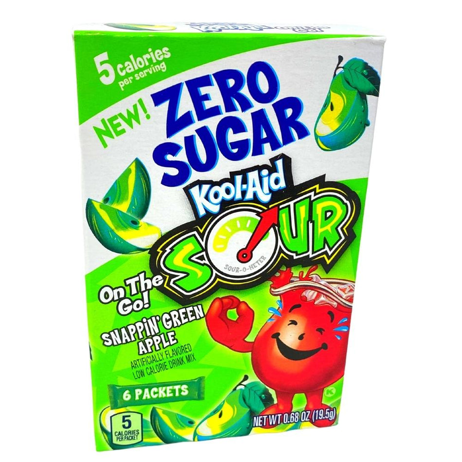 Kool-Aid Zero Sugar Sour Green Apple Drink Mix - 12 PK American Snacks