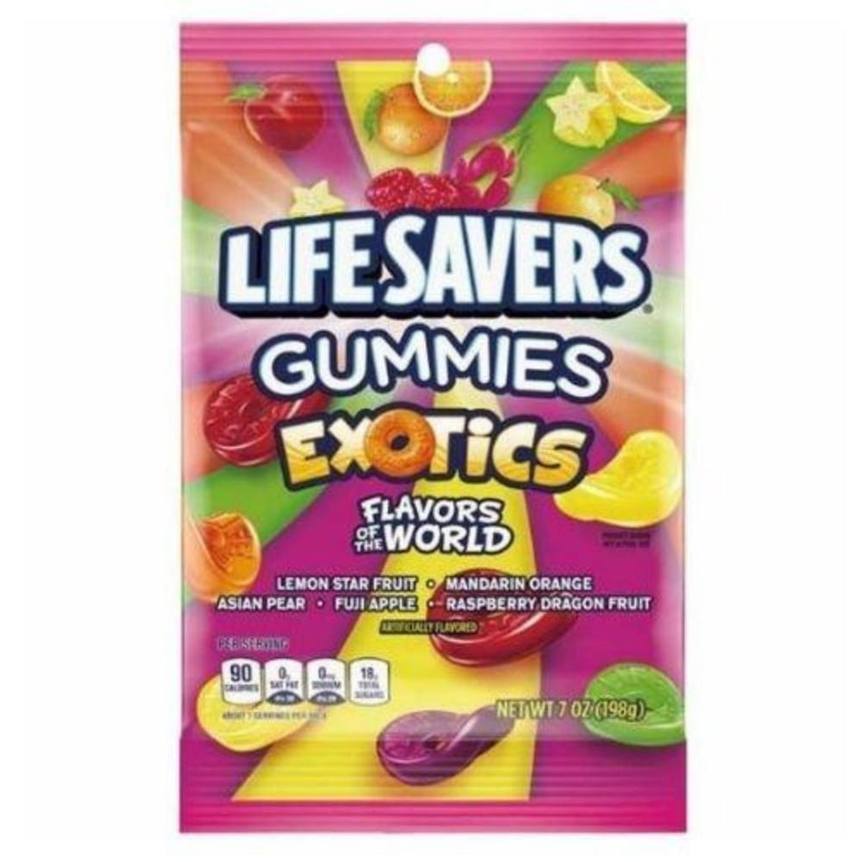 Life Savers Gummies Exotics Candies 7oz - 12 Pack