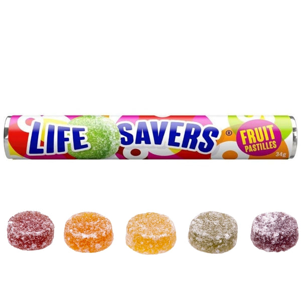 Lifesaver Fruit Pastilles 34g (Aus) - 24 Pack