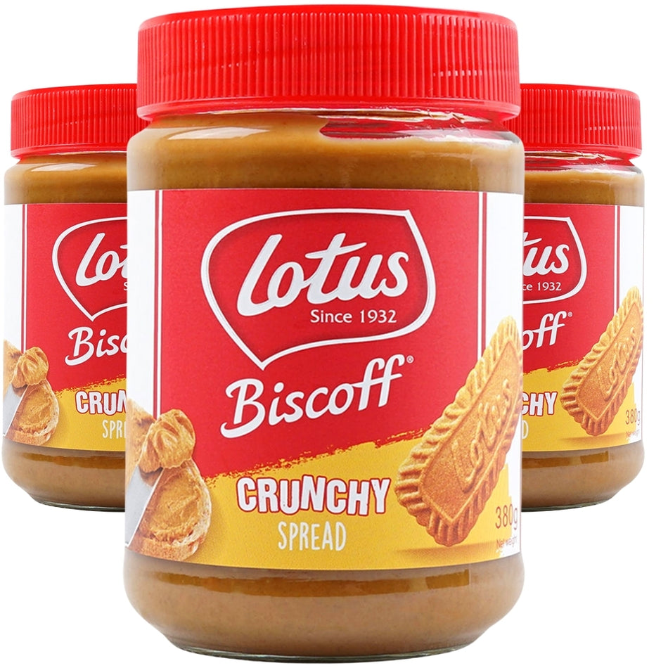 Lotus Biscoff Crunchy Cookie Butter 380g - 8 Pack –