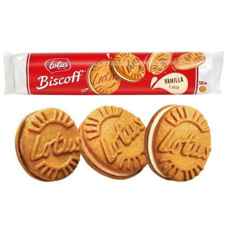 Lotus Sandwich Cookies Vanilla Cream 150g - 9 Pack