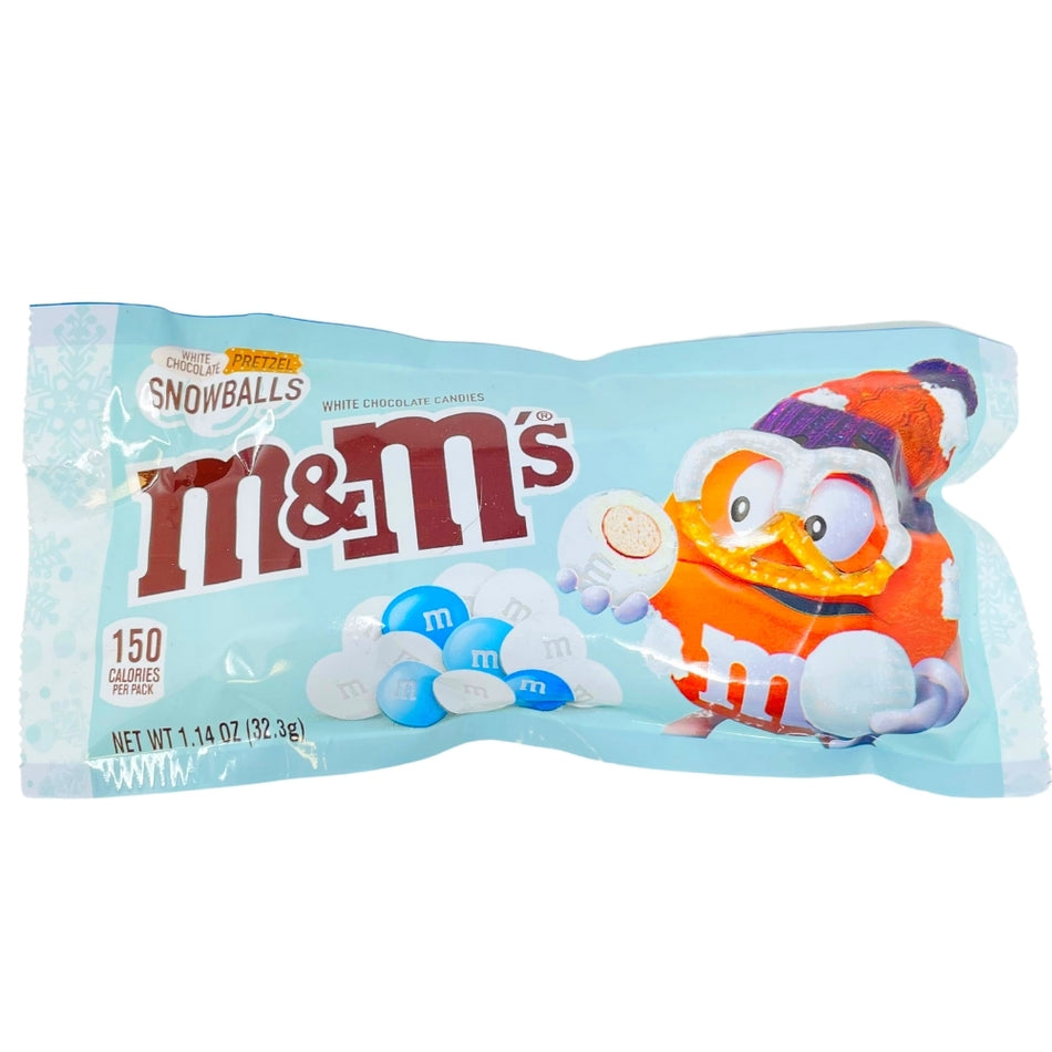 M&M's White Chocolate Pretzel Snowballs 1.14oz - 24 Pack