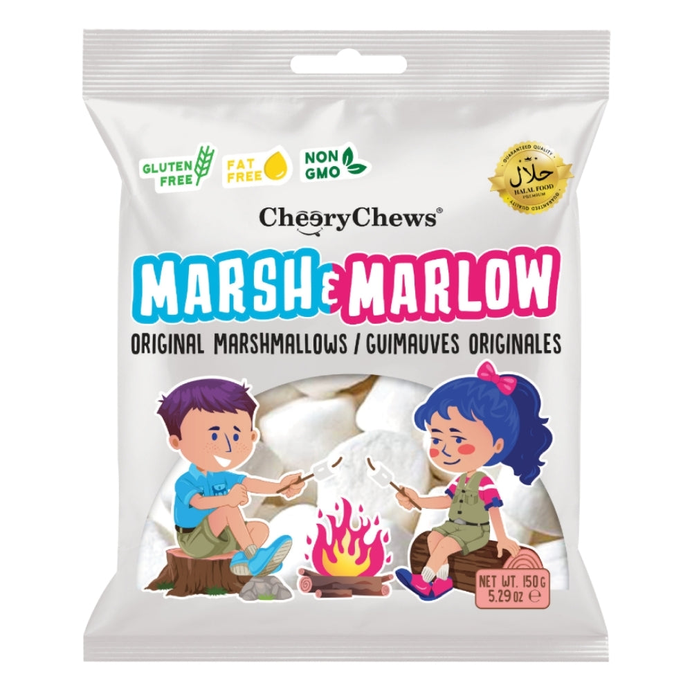 Marsh&Marlow Original Halal Marshmallows 150g - 12 Pack