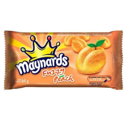 Maynards Fuzzy Peach Candy 64g - 18 Pack - Fuzzy Peaches