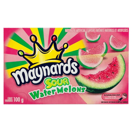 Maynards Sour Watermelons Theatre Pack 100g - 12 Pack