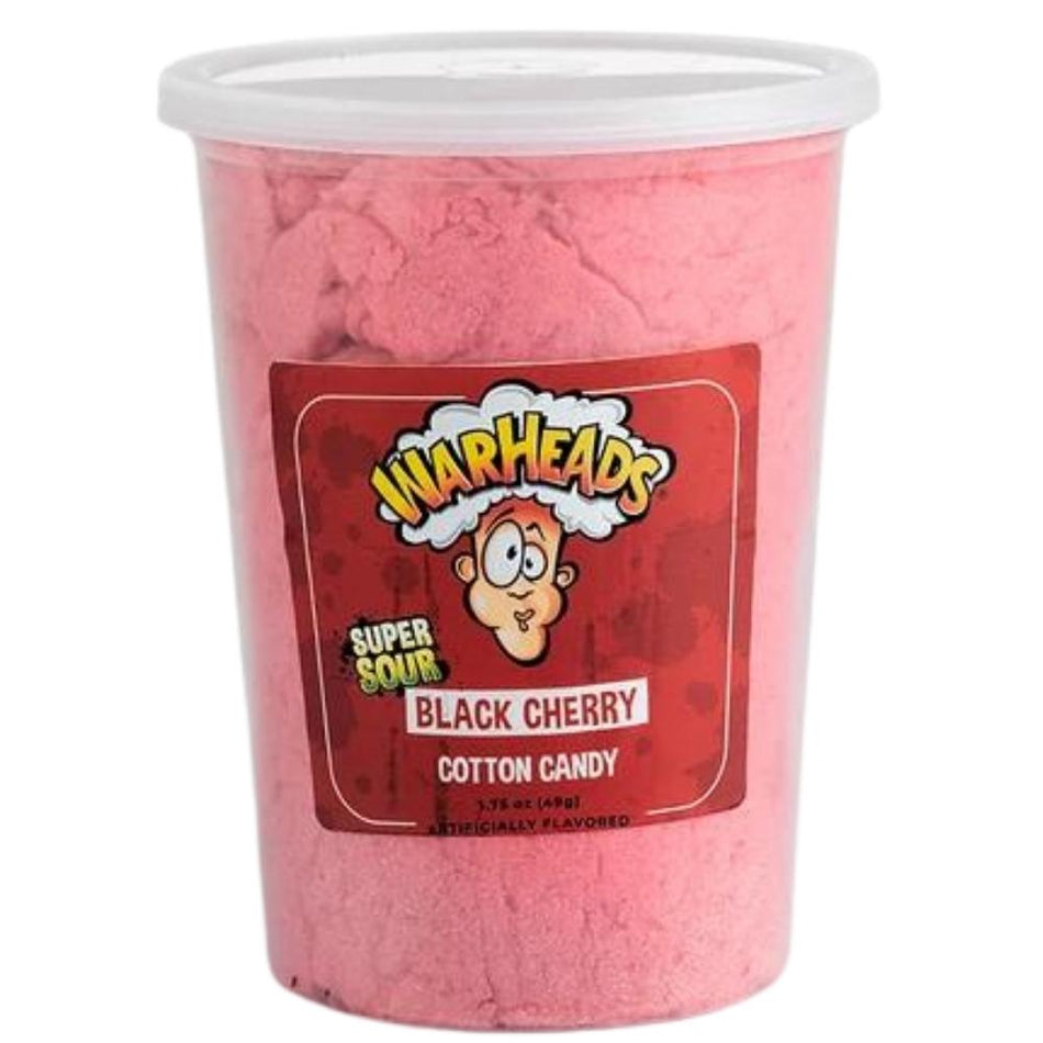 Warheads Sour Black Cherry Cotton Candy - 12 Pack
