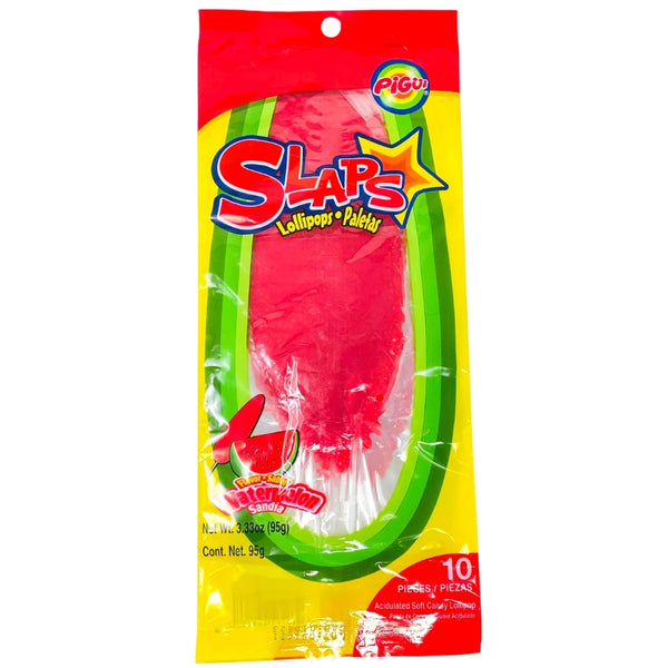 Slaps Lollipops Watermelon - 40 PK | iWholesaleCandy.ca