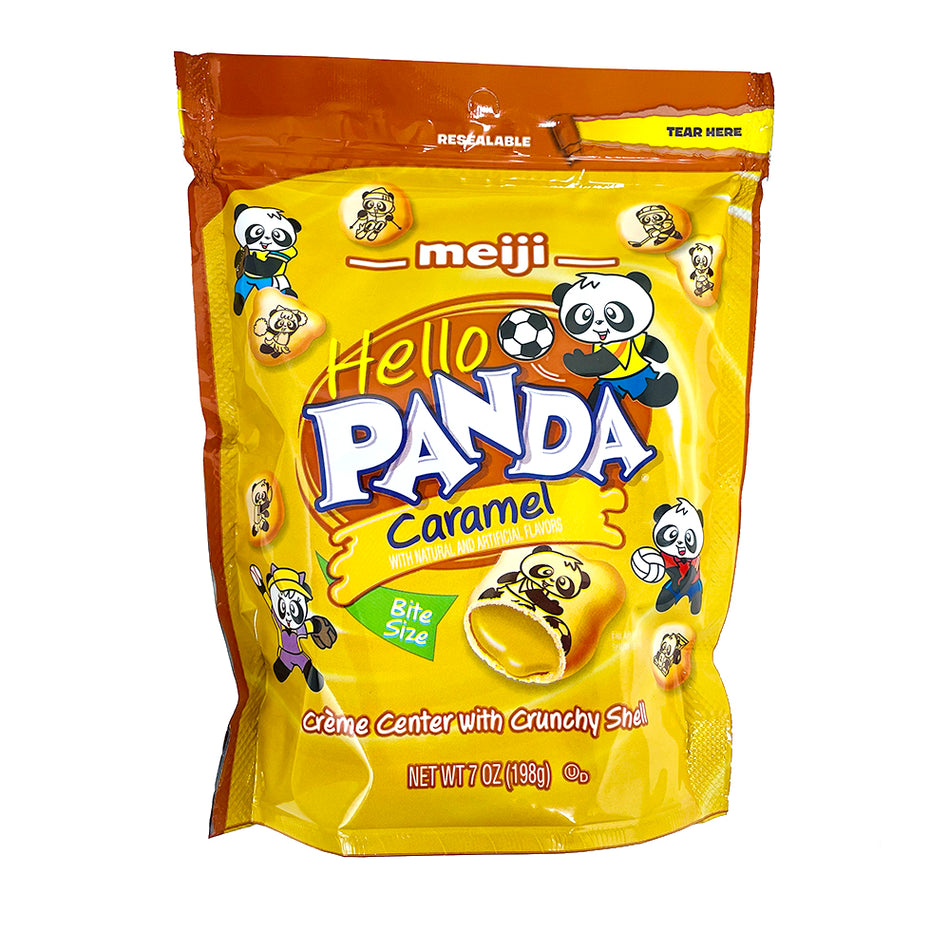 Hello Panda Caramel Filled Cookies Pouch 7oz - 6 Pack