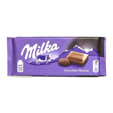 Milka Chocolate Mousse Chocolate Bar 100g - 22 Pack