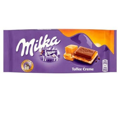 Milka Toffee Creme Chocolate Bars100g - 23 Pack