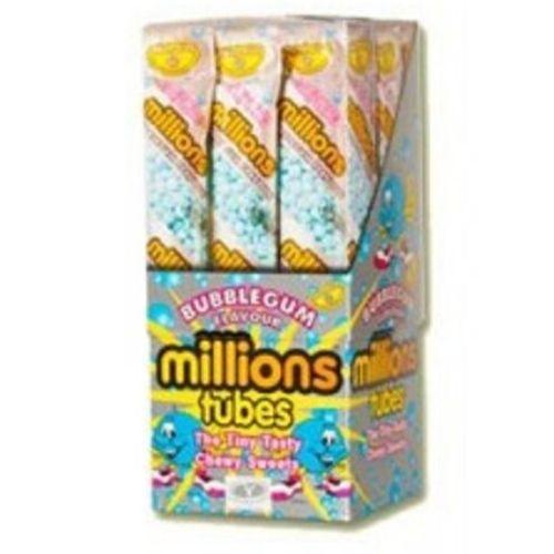Millions Bubblegum Tubes British Candy