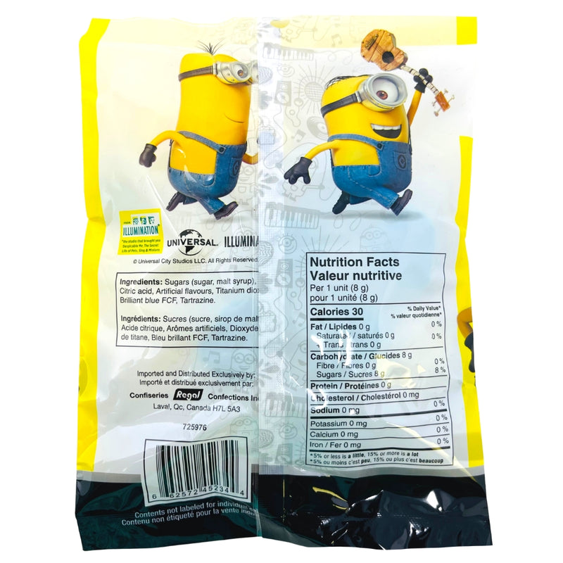 Minions Pops (15 Pieces) 120g ingredients nutrition facts