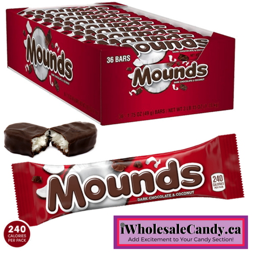 Mounds American Chocolate Bars Wholesale Candy iWholesaleCandy.ca
