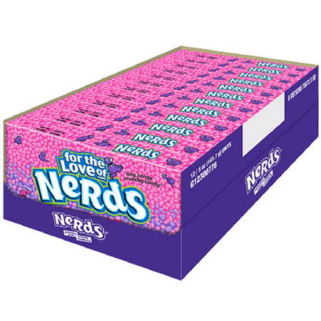 Nerds Candy Grape and Strawberry Theater Box Retro Candy