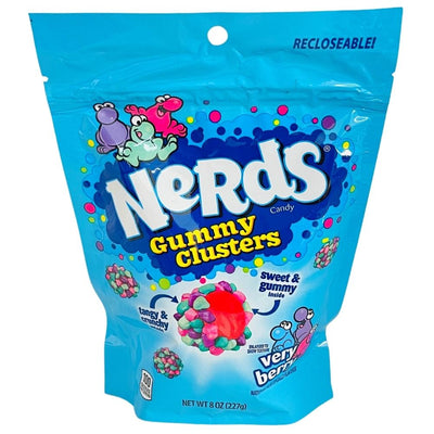 Nerds Gummy Clusters Very Berry Resealable Bag 8oz - 6 Pack - Wonka