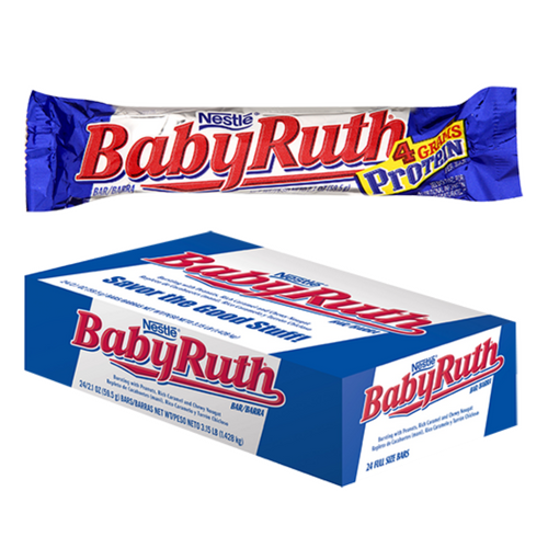 Baby Ruth Chocolate Bars 24 Count-Wholesale Candy Canada