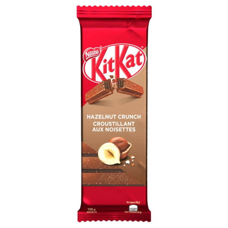 Nestle Kit Kat Hazelnut Crunch Bar 120g - 15 Pack - Canadian Chocolate Bars