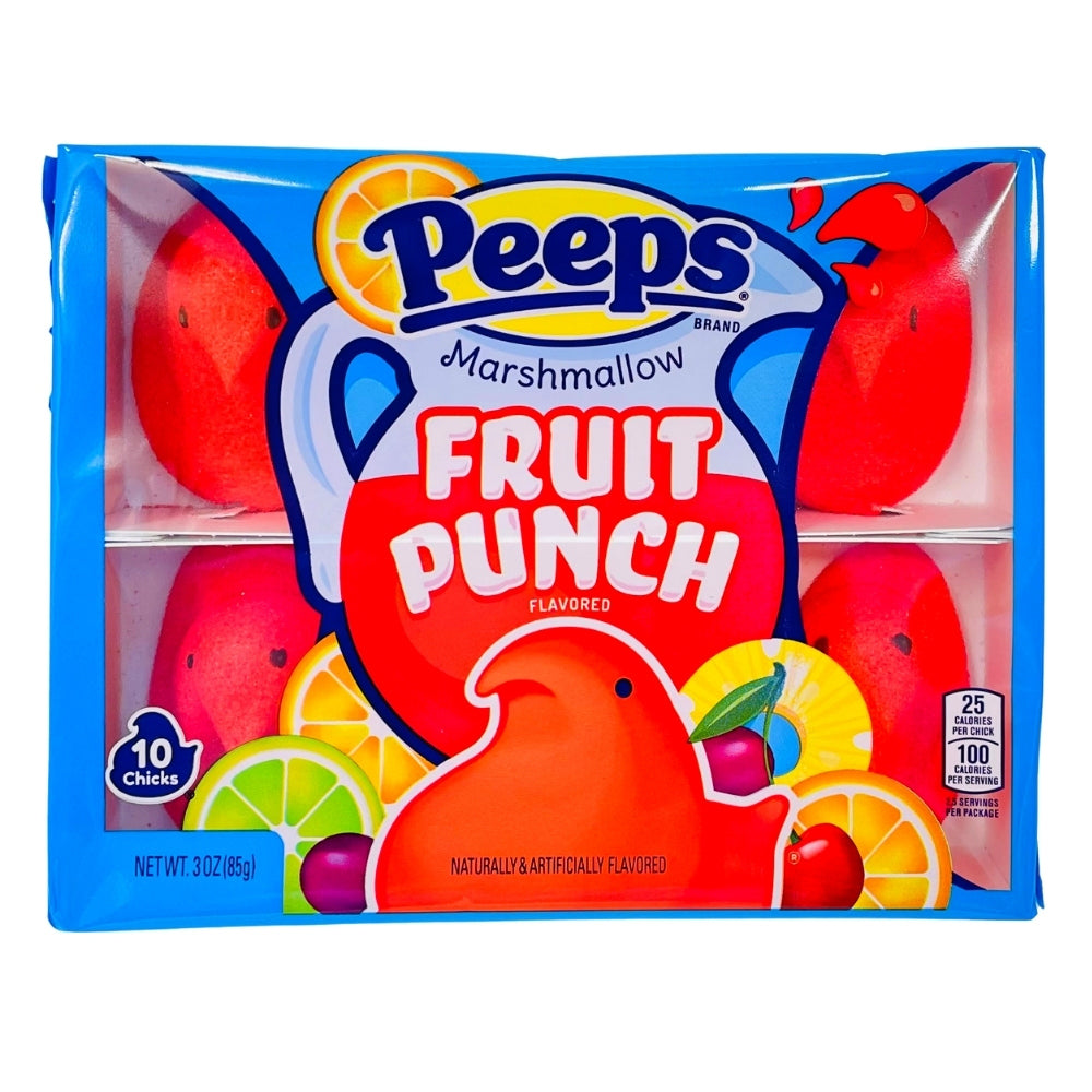 Peeps Marshmallow Chicks Fruit Punch 3oz - 36 Pack