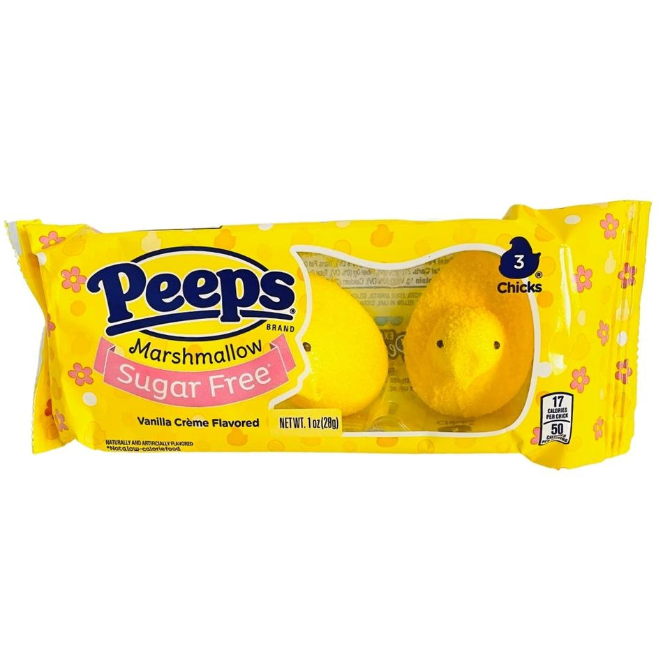 Peeps Marshmallow Chicks Sugar Free 1oz - 12 Pack