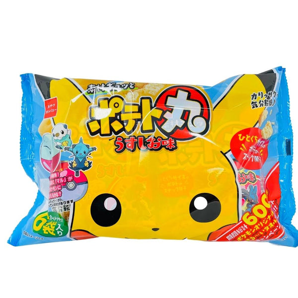 Pokemon Crispy Maru Potato Salad Snacks 6 Pieces (Japan) - 12 Pack